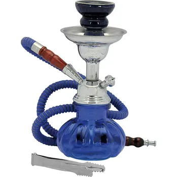 Dýmka 68997 Vodní dýmka modrá 23cm + kufr