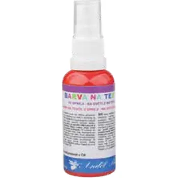 Speciální výtvarná barva Barva na textil ve spreji červená 50 ml