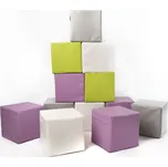 Molitanová stavebnice Moliplay Pastels 12 dílů koženka velikost Jumbo (Velikost Jumbo 40 cm)