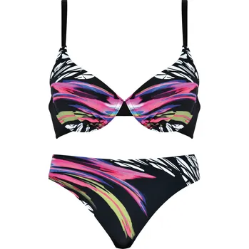 Dámské plavky Dámské dvoudílné plavky Naturana 77089 černé Velikost: 80D