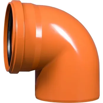 Kanalizační potrubí Koleno kanalizační Wavin PVC-U KGB 87°, DN 250, oranžová