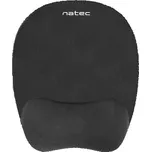 NATEC Podložka pod myš ergonomická CHIPMUNK, paměťová pěna, černá, 230x200 mm NPF-0784