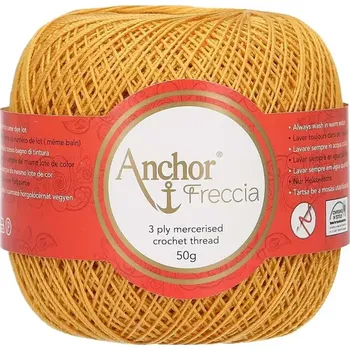 Příze Anchor Freccia 12 - 320 Hořčicová (Háčkovací příze Anchor Freccia 12 - 320 Hořčicová)