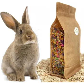 Krmivo pro hlodavce Bio Miro Zahradní směs - pamlek pro králíky, morčata a jiné hlodavce 1,5 l