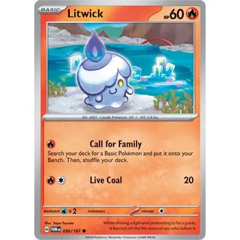 Karetní hra Litwick 036/167 - Twilight Masquerade Typ karty: Non-Holo