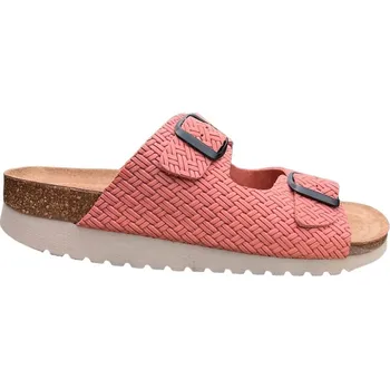 Dámská obuv Santé IB/7206 CARMIN dámské kožené pantofle klínek lososová Barva: Losos, Velikost: 42