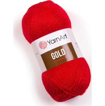 Galanterie Yarn Art příze Gold 9352-A červená