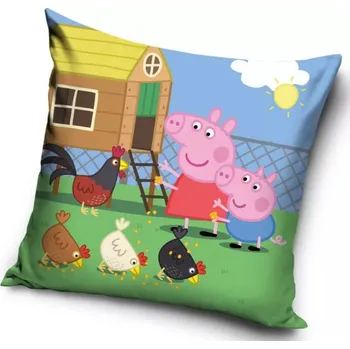 Polštář Povlak na polštářek Prasátko Peppa Pig farma