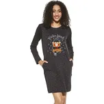 Noční košile Cornette Winter Friends 452/297 Barva: Černá, Velikost: S