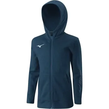 Dětské termoprádlo Chlapecká sportovní mikina Mizuno JR Sweat FZ Hoodie(C)/Navy Velikost: 140