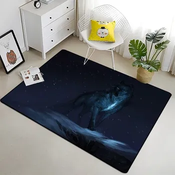 Koberec Koberec 3D vlk do obýváku a ložnice - 13,100 x 160 cm 39 x 63 palců