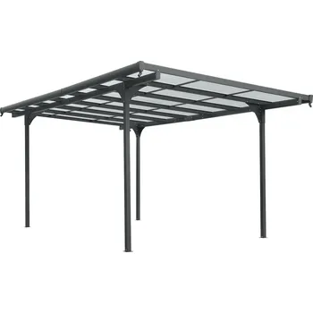 Zahradní stavba LANIT PLAST pergola LANITPLAST ALU 53 antracit + bronz PC LG4121