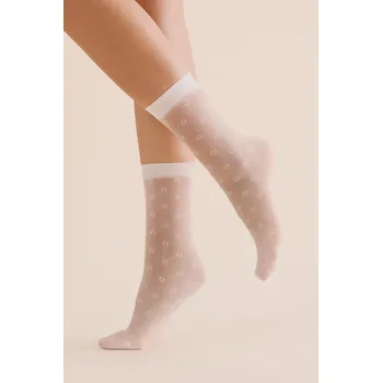 Dámské punčochy Silonkové ponožky Gabriella Peri code 1195 Barva: Bílá, Velikost: UNI