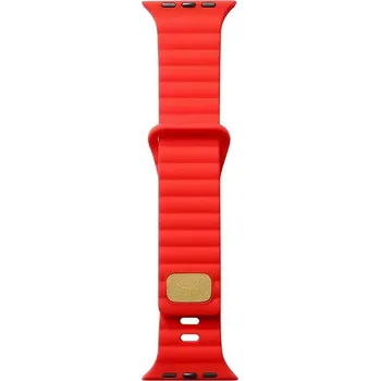 Řemínek na hodinky Řemínek pro Apple Watch 42mm / 41mm / 40mm / 38mm - silikonový - červený