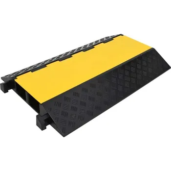 Dopravní značení vidaXL Kabelový ochranný most 2 kanálky 90 cm gumový [150966]