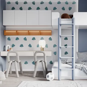 Samolepící dekorace Textilní nálepka na zeď "Listy Monstery 2"