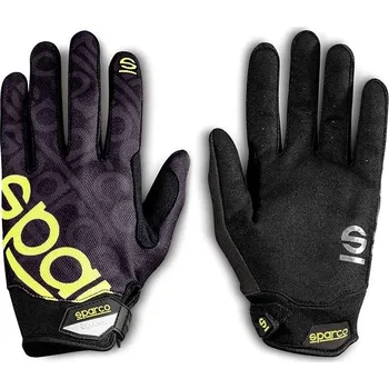 Rukavice Sparco Meca-3 Rukavice pro mechaniky, barva černo-žlutá, velikost 11