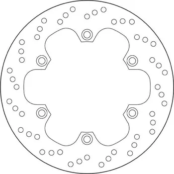 Brzdový kotouč Brzdový kotouč BREMBO 68B407E9 fix DAELIM VT 125 Evolution 1999-2003