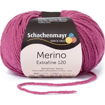 Příze Schachenmayr Merino extrafine 120 Vínovo-fialová 143 (Příze Merino extrafine 120 Vínovo-fialová 143)