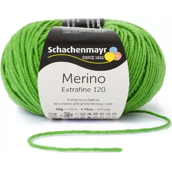 Příze Schachenmayr Merino extrafine 120 Jablečná zelená 173 (Příze Merino extrafine 120 Jablečná zelená 173)