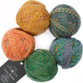 Příze Schoppel Wolle Crazy Perlen 2637 Cembalo (Vlněná příze Crazy Perlen 2637 Cembalo)