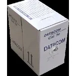 DATACOM UTP Cat5e PVC kabel 305m (drát), šedý 1100
