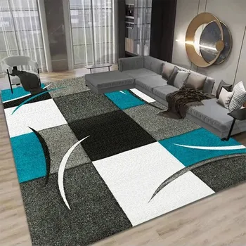 Koberec Moderní luxusní koberce do obýváku a ložnice | koberec s geometrickými tvary - 11,60 x 90 cm 24 x 36 palců