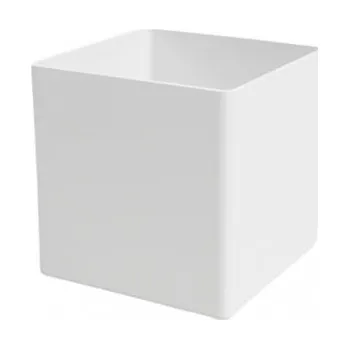 Obal na květináč Plastový obal na květináč OSLO, rozměr 13.5 x 13.5 cm, bílý