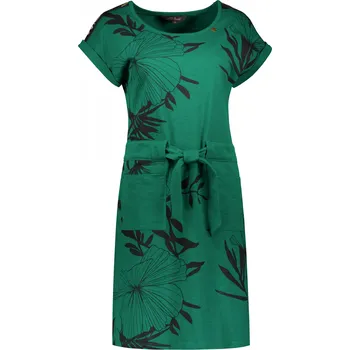 Dámské šaty Dámské šaty ALTISPORT CETTA ZELENÁ VZOR S