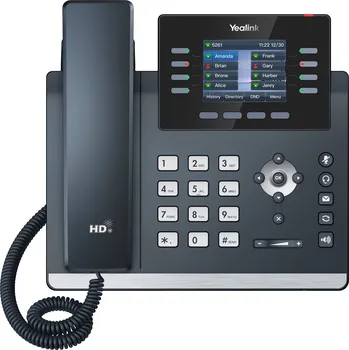 Stolní telefon Yealink SIP-T44U SIP telefon, PoE, 2,8" 320x240 LCD, 21 prog.tl.,2xUSB