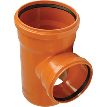 Kanalizační potrubí Odbočka kanalizační Wavin PVC-U KGEA 87°, DN 500 x 200, oranžová