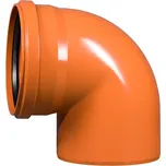 Koleno kanalizační Wavin PVC-U KGB 87°, DN 200, oranžová