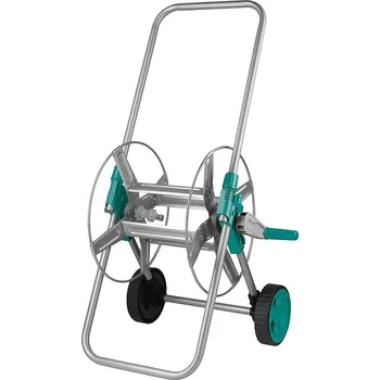 Držák na zahradní hadici Vozík HC812, 60m, 1/2", naviják na hadici, kovový, teleskopický