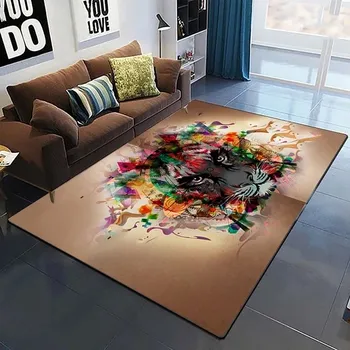 Koberec Koberec s tygrem 3D do obýváku a ložnice - 15,60 x 90 cm 24 x 36 palců