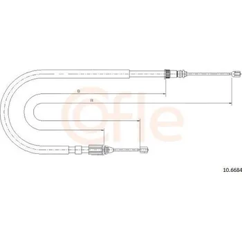 Autodíl Tažné lanko, parkovací brzda COFLE 10.6684
