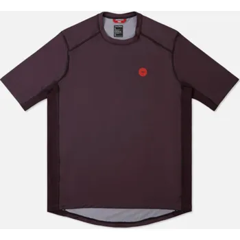 Cyklistické oblečení Pánský cyklistický dres Pedal Mafia Nomadic Tech Short Sleeve T Shirt - Violet Pale Lemon Velikost: S