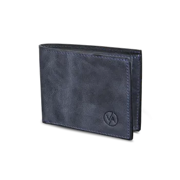 Peněženka Vasky Tony Kansas - kožená peněženka modrá - Dárek pro ženu i muže | česká výroba ze Zlína One size EU