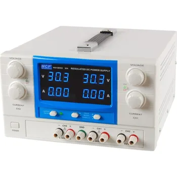 Laboratorní zdroj Laboratorní zdroj QR303 2x30V/3A + 5V/1A pro nepřetržitý provoz MCP trojitý