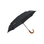 Samsonite deštník Wood Classic S Černý skládací vystřelovací s dřevěnou rukojetí 33cm/97cm