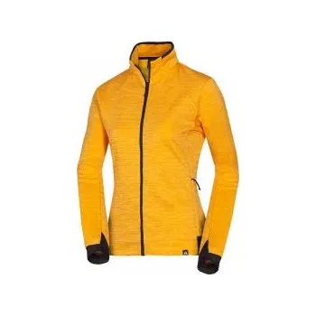 Dámská mikina Northfinder Kaitlin yellowmelange L; Žlutá mikina + DÁREK DLE VÝBĚRU!