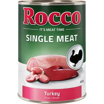 Krmivo pro psa 6x400g Rocco Single Meat - krůtí