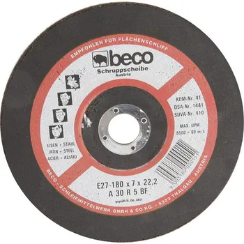 Brusný kotouč Brusivo nezařazené Kotouč brusný pr.180x7x22,2 ocel BECO - OS-BR10081