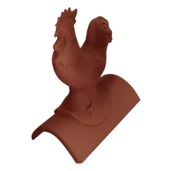 Betonpres Ozdobný kohout OPTIMAL 50 cm červenohnědá