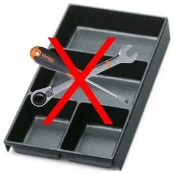 Gola sada Beta tools PRÁZDNÁ PLASTOVÁ PODESTA NA NÁŘADÍ, 2400/TV80