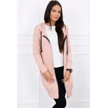 Dámská dlouhá mikina s kapucí růžová vzor 8924, VELIKOST UNI ( S, M , L )