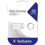 VERBATIM Flash Disk 32GB Metal Executive, USB 2.0, stříbná 98749