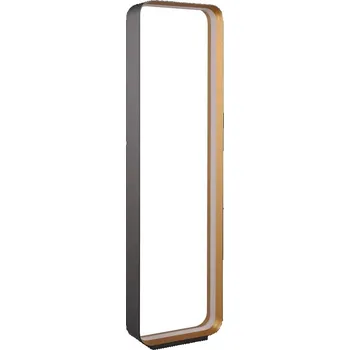 Stojací lampa Černá LED stojací lampa s hlasovým ovládáním/s ovládáním pomocí mobilní aplikace s kovovým stínidlem (výška 109 cm) Cizione – CINQUE ID_1615416