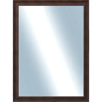 Zrcadlo DANTIK - Zarámované zrcadlo - rozměr s rámem cca 60x80 cm z lišty KOSTELNÍ malá hnědá (3165)