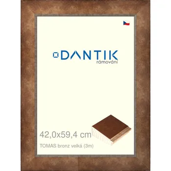 Rám na obraz DANTIK rámeček 42x59,4 | TOMAS bronz velká (Plexi Čiré) (Vyrobeno s láskou u nás v DANTIKU)