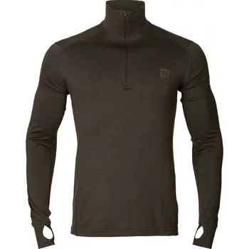 Pánské oblečení HÄRKILA - Base All Season half zip podvlekové prádlo Shadow brown 4XL